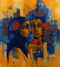 Shaista Momin, Untitled, 24 x 30 Inch, Acrylic on Canvas, Figurative Painting, AC-SHM-045